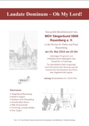 Konzert des MGV Snderbund Rauenberg
