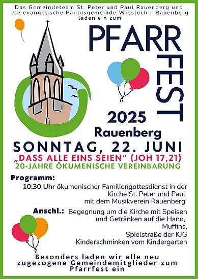 Pfarrfest St. Peter & Paul Rauenberg