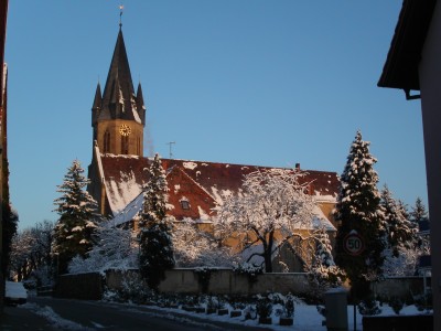 Winter über Rauenberg