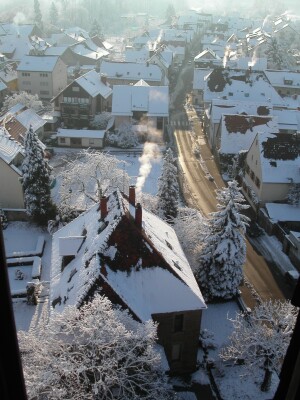 Winter über Rauenberg