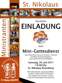 Mini-Gottesdienst 2011